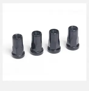 M4*2.5-15 Electroplated Black Zinc Round Head Half Hexagon Rivet Nut