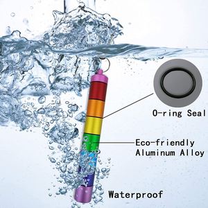 Organisateur de bouteilles multifonctionnel en alliage d'aluminium coloré, 7 compartiments, boîte à pilules de voyage - Product Image 3