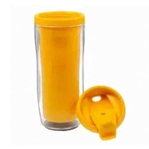 Tasses de voyage en silicone en gros avec impression de logo et isolation thermique double couche - Product Image 3