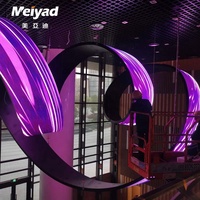 Meiyad – écran d'affichage Led Flexible et incurvé pour la publicité intérieure, Module souple pour colonne cylindrique