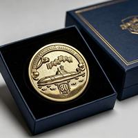 빈티지 소련 북부 함대 80주년 기념 잠수함 기념 메달 수집용 동전
