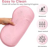 Tapis de yoga antichoc épaissi de 2 cm en PU avec protection des genoux et des coudes, tapis de sport portable pour la remise en forme