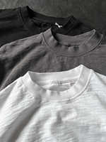 Fabricantes de Ropa para Prendas Personalizadas: Camiseta Boxy Fit para Hombre, de Algodón Slub, Oversize y Corta