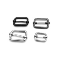Sangle réglable en métal boucle de ceinture boucle coulissante à rouleau plaqué de haute qualité ou personnalisé accepter logo personnalisé