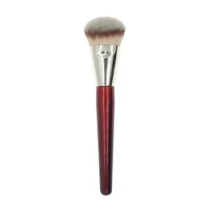1 pinceau de maquillage professionnel 101 pour fond de teint, bâtonnet liquide et anticernes, à manche en bois rouge, outils cosmétiques 506 - Product Image 1