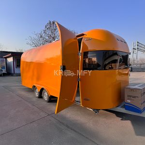 Camions de glaces en acier inoxydable, camions de café rapide, fourgons à hot-dogs, chariots de nourriture mobiles de rue, remorques de concession de jus - Product Image 1