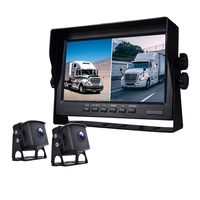 Enregistreur DVR de véhicule de haute qualité 2 canaux 7 pouces écran IPS avec caméras Ahd DVR Kit pour camion Bus