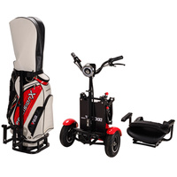 Caddie de golf pour batterie de 4 roues, gros pneus, utilisable, mobile, scooter électrique, avec support de sac de golf