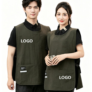 Delantal Profesional de Salón Impermeable para Estilista con Bolsillos, Uniforme para Peluquería de Mascotas, <span class=keywords><strong>Chaleco</strong></span> con Correa Lateral, Logotipo Personalizado - Product Image 1
