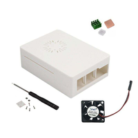 Raspberry Pi 3B/B+ ABS Kasa, 5V Soğutma Fanlı, Koruyucu Enjeksiyon Kutusu, RPI 3B Plus için 4 Renk