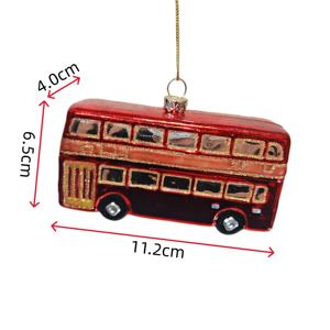 Super Oferta: Enfeite de Natal Suspenso em Forma de Ônibus de Dois Andares Vermelho de Londres - Product Image 3