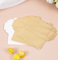 Vente flash, livraison rapide, petites boîtes cadeaux en carton pliables pour bonbons, chocolats, mariages, fêtes, or, argent