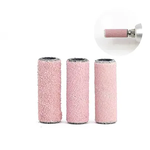 Hot Selling Pink Small Sanding Band 100pcs Custom Logo Box Package 180 240Grit Mini Zebra White Sanding Band For Nail Drill Bits