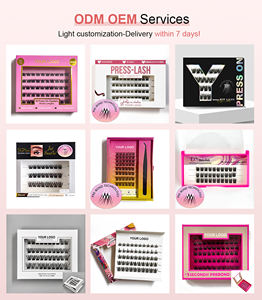 ערכת ריסים מלאכותיים רכים לסיטונאות, ערכת עשה זאת בעצמך, ריסים בצורת D, ריסים טבעיים עם דבק מובנה, ריסים מקובצים עם מיתוג פרטי - Product Image 6