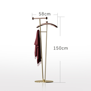 Estante Fabricante de muebles para el hogar Diseño de almacenamiento doméstico Traje de madera y <span class=keywords><strong>metal</strong></span> Soporte de <span class=keywords><strong>valet</strong></span> - Product Image 2