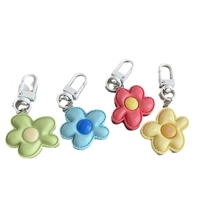 LLavero de flores de Color caramelo, accesorios estéticos Kawaii para niñas, decoración de llaves de coche de flores bonitas para mujeres - Product Image 1