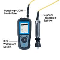 Medidor de PH/ORP Portátil de Alta Precisión, Analizador de Calidad del Agua Resistente al Agua para Análisis en Laboratorio y Campo
