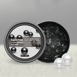 Wholesale Black Pearl Whitening Sleeping Facial Mask Hyaluronic Acid Skin Care Mask