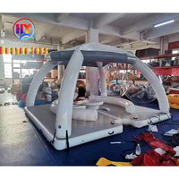 Plateforme flottante gonflable Huayue Toys, très populaire, pour jeux aquatiques, pont flottant, île flottante, fête aquatique