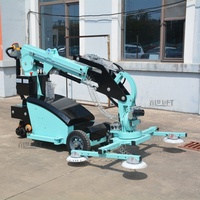 Pengangkat Kaca Vakum Elektrik 200-800kg Robot Pengangkat Kaca Mobile untuk Dinding Tirai