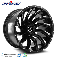 Nouvelles jantes 4x4 noires 17x9 Sport Deep Dish tout-terrain compatibles SUV 6x139.7 en alliage d'aluminium noir pour camion tout-terrain