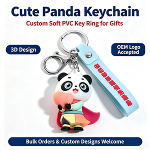 Llavero Personalizado 3D de PVC y Acero Inoxidable Ecológico con Correa de Muñeca, Figura Suave Personalizada, Regalos Corporativos y Empresariales - Product Image 1