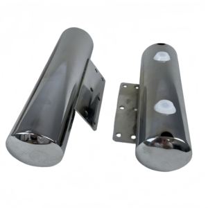 Pieds de canapé et de chaise/armoire ronds en fer chromé, embouts décoratifs, design moderne, pour hôtel, maison, bureau, salle de bain, salon - Product Image 2