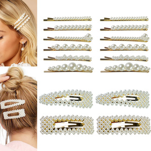 Vente en gros de pinces à <span class=keywords><strong>cheveux</strong></span> en perles simulées pour femmes, épingles à <span class=keywords><strong>cheveux</strong></span> simples de style coréen, barrettes florales, pinces latérales, accessoires pour <span class=keywords><strong>cheveux</strong></span> faits à la main - Product Image 2