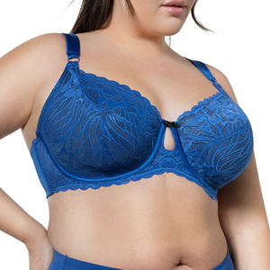 Ladymate ODM/OEM Sujetador <span class=keywords><strong>De</strong></span> <span class=keywords><strong>Realce</strong></span> Con Encaje Mujeres Busto completo Sujetador con aros sin forro <span class=keywords><strong>de</strong></span> encaje <span class=keywords><strong>de</strong></span> talla grande Sujetador con aros <span class=keywords><strong>de</strong></span> encaje con ribete festoneado - Product Image 4