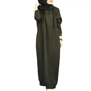 批发迪拜阿巴亚美丽的黑色穆斯林传统阿巴亚手工卡夫坦传统女性伊斯兰服装