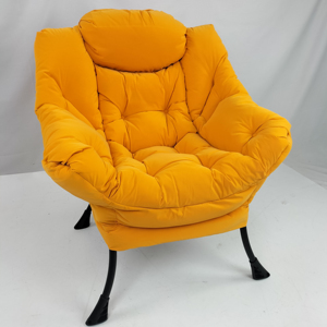 Fabriqué en Chine Qualité supérieure Moderne Grande chaise de paresseux en tissu de coton Chaise longue contemporaine bon marché avec poches latérales - Product Image 1