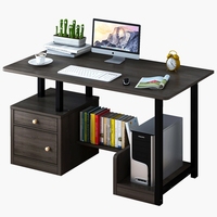 Table de bureau flottante sur pied, intérieur en verre, pour école de luxe, bureau d'ordinateur avec accessoires