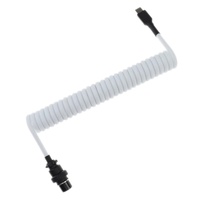 Câble de clavier personnalisé coloré, câble USB A vers USB C enroulé avec connecteur métallique détachable pour claviers mécaniques