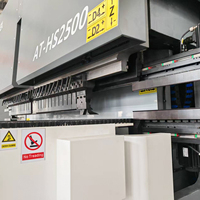 Cintreuse de panneaux CNC à alimentation rapide personnalisable de haute qualité, machine de pliage automatique de tôles avec moteur 128KW, modèle AT-HS2500 pour