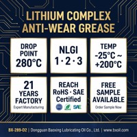 Gemuk Litium Kompleks Suhu Tinggi EP -25C hingga 200C untuk Bantalan Industri, Roda, Hub, CV Joint, Excavator, Konstruksi, Pertanian