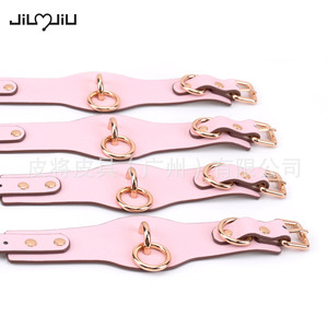 Produits pour adultes SM, plaisir sexuel des couples, bondage, menottes, jouets sexuels alternatifs pour esclaves sexuels, menottes en cuir véritable - Product Image 3