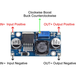 LM2596 DC-DC Buck <b>Converter</b> Module 3.0-40V to 1.5-35V Adjustable Step Down <b>Voltage</b> Regulator Power Supply Module - Product Image 5