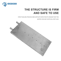 Plaque de refroidissement à eau en aluminium OCOCOO, brasage sous vide, micro-canaux, plaque froide liquide pour solution thermique de serveur GPU haute densité