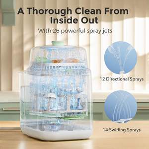 Lavadora, Esterilizador y Secador de Biberones <span class=keywords><strong>Momcozy</strong></span> KleanPal Pro, Máquina de Limpieza para Biberones, Piezas de Extractor de Leche y Artículos Esenciales para Bebés - Product Image 4