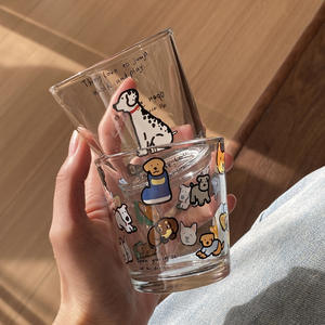 Lelyi Style japonais petite boisson tasse Ins dessin animé crochet <span class=keywords><strong>verre</strong></span> résistant aux hautes températures boîte-cadeau pour boissons - Product Image 1