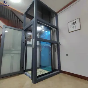 380kg 2-3 ascensores residenciales de pasajeros ascensor para el hogar con precio de fábrica al por mayor