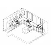 Diseño de Casa Contenedor Exterior de Panel Sándwich de Acero Personalizado YT Professional, Dibujo de Plano 3D CAD, Edificio de Oficinas Panorámico