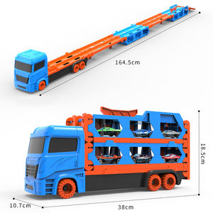 Productos de tendencia, transportador de <span class=keywords><strong>pista</strong></span> grande de eyección múltiple, juguete de aleación, coche, catapulta, deformación, camión plegable, juguetes para los niños - Product Image 3