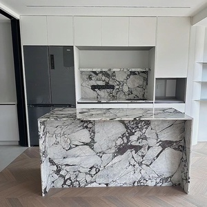 <span class=keywords><strong>Tavolo</strong></span> da Pranzo Allungabile in Marmo Naturale Stile Italiano, Nessun Montaggio Richiesto, Lusso Bianco, Parete di Fondo in Pietra, Arredamento per Sala da Pranzo Aperta - Product Image 3
