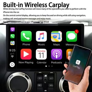 Autoradio Android 10 avec écran 1920*720, CarPlay, lecteur multimédia vidéo pour voiture, 13,6 pouces pour Jeep Wrangler 2011-2017, GPS, radio stéréo - Product Image 2