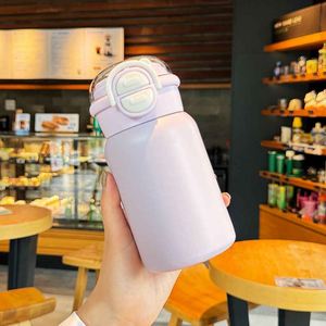 316 Stainless Steel Children's <b>Straw</b> Insulated <b>Cup</b> Spill Proof Leak-Proof <b>Lid</b> 6-12 Hours Thermal Insulation 500ml Back School - Product Image 6