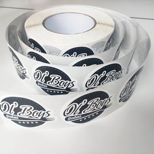 Etiqueta circular para cocina, logotipo personalizado, etiqueta de papel para alimentos, caja de Hamburgo, embalaje impermeable, pegatina para restaurante de <span class=keywords><strong>hamburguesas</strong></span> para pequeñas empresas - Product Image 6