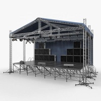Estructura de Techo de Aluminio Galvanizado con Soporte para Pantalla LED para Escenarios y Producciones Escénicas