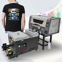Machine d'impression numérique de t-shirts avec tête d'impression Xp600, film de transfert et agitateur de poudre, imprimante DTF