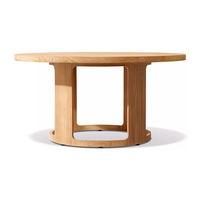 Ensemble de salle à manger extérieur moderne en teck de luxe avec chaises résistantes aux UV et imperméables - Meubles de patio durables pour villa